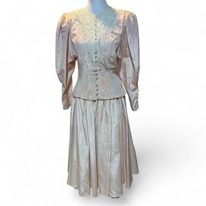 Scott McClintock light pink Lace-Detail Skirt Set